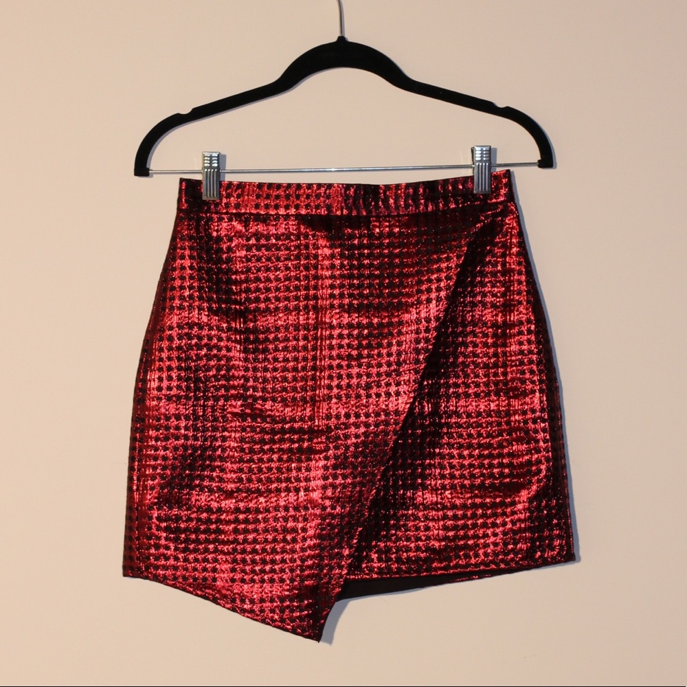 Metallic Flap Skirt